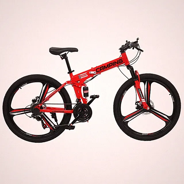 26 inch Folding Mountain Bike,Carbon Steel Frame,21 Speed for Adults/Men/Women