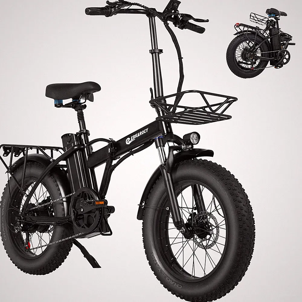 EBKAROCY Folding Electric Bike 750/400W 48V Fat Tire Adult E-bike