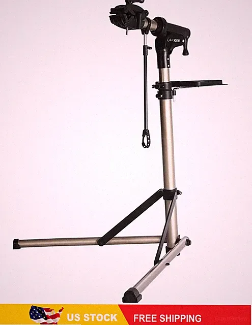 CXWXC Adjustable Bike Work Stand, Folding Lightweight Bicycle Repair Stand